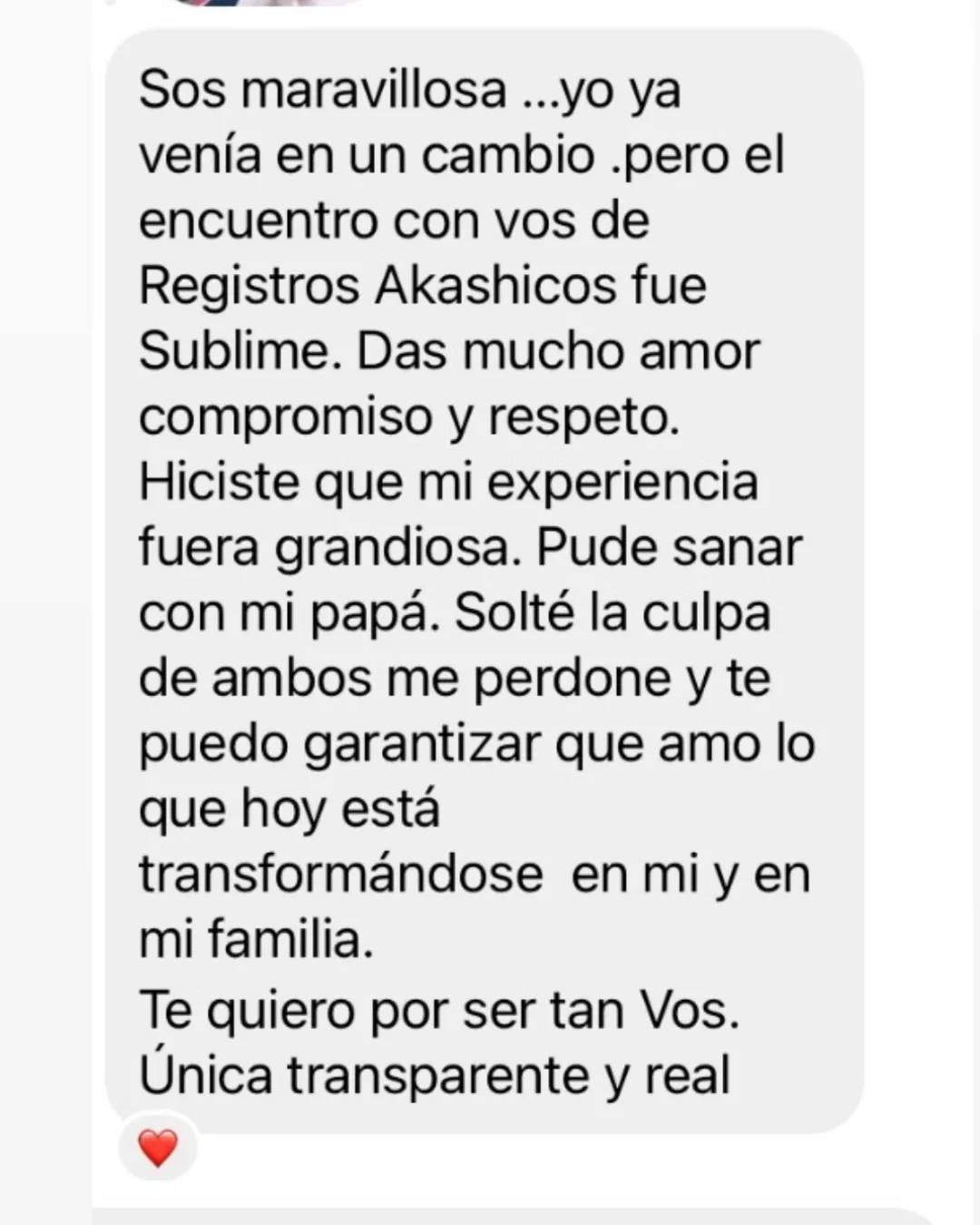 Testimonio Sesión Personalizada